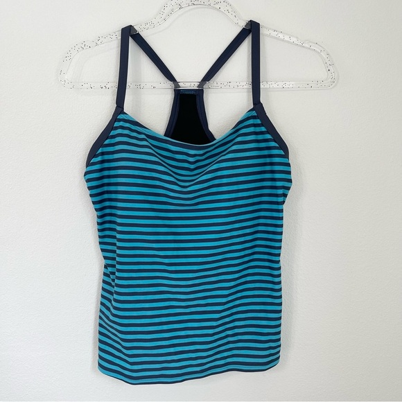 Nike Tops - Nike Training Racerback Tank Shirt MED Striped. Size M